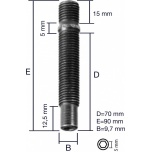 TIKKPOLT  M12x1.50x90