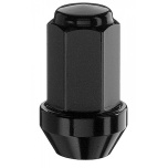 WHEEL  NUT  M12X1,50/40/17 BLACK  ALU 18G